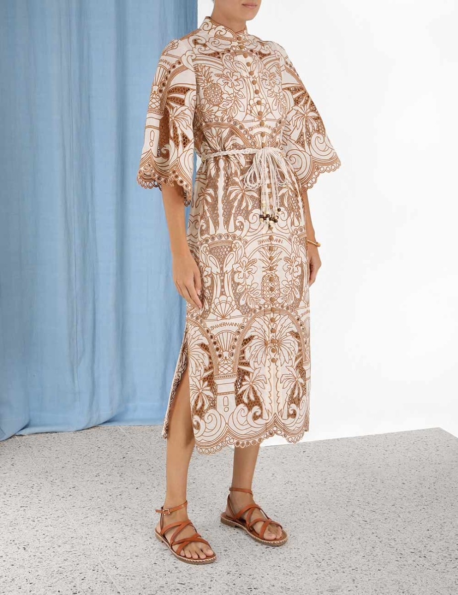 Ginger Embroidered Shirt Dress