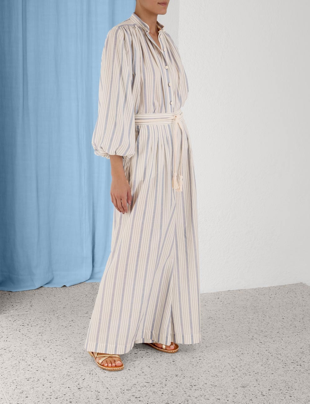 Chintz Striped Billow Blouse