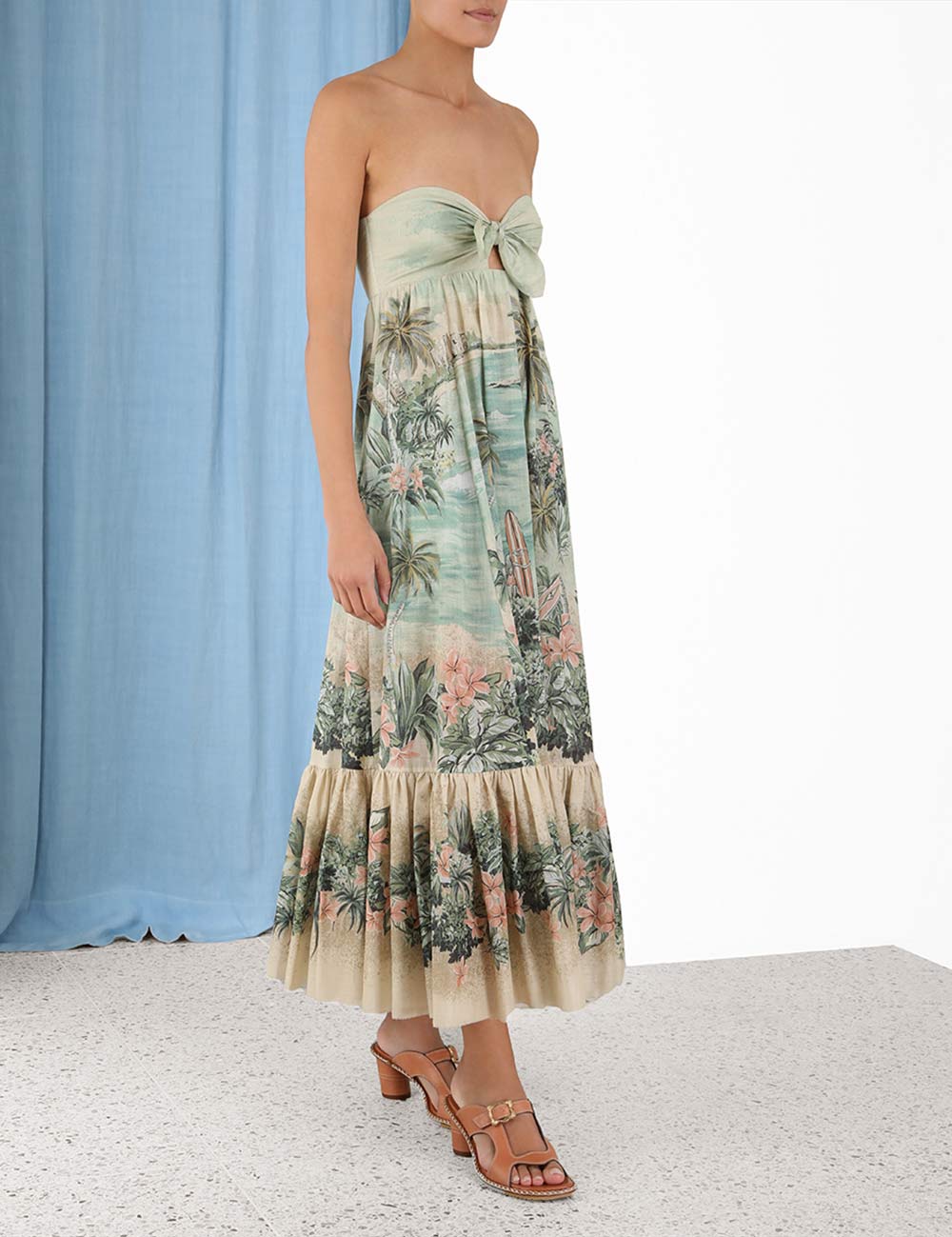 Vacay Strapless Tie Dress