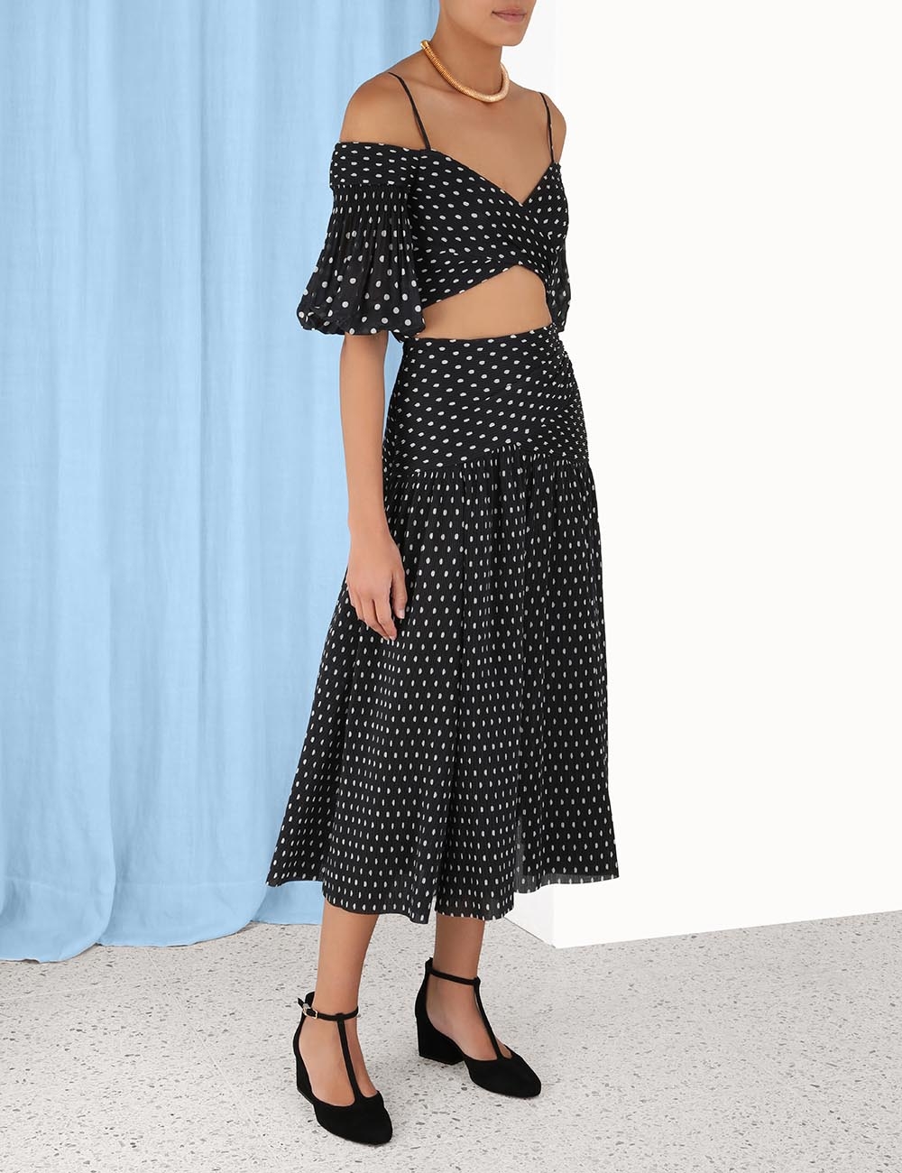 Pleated Bodice