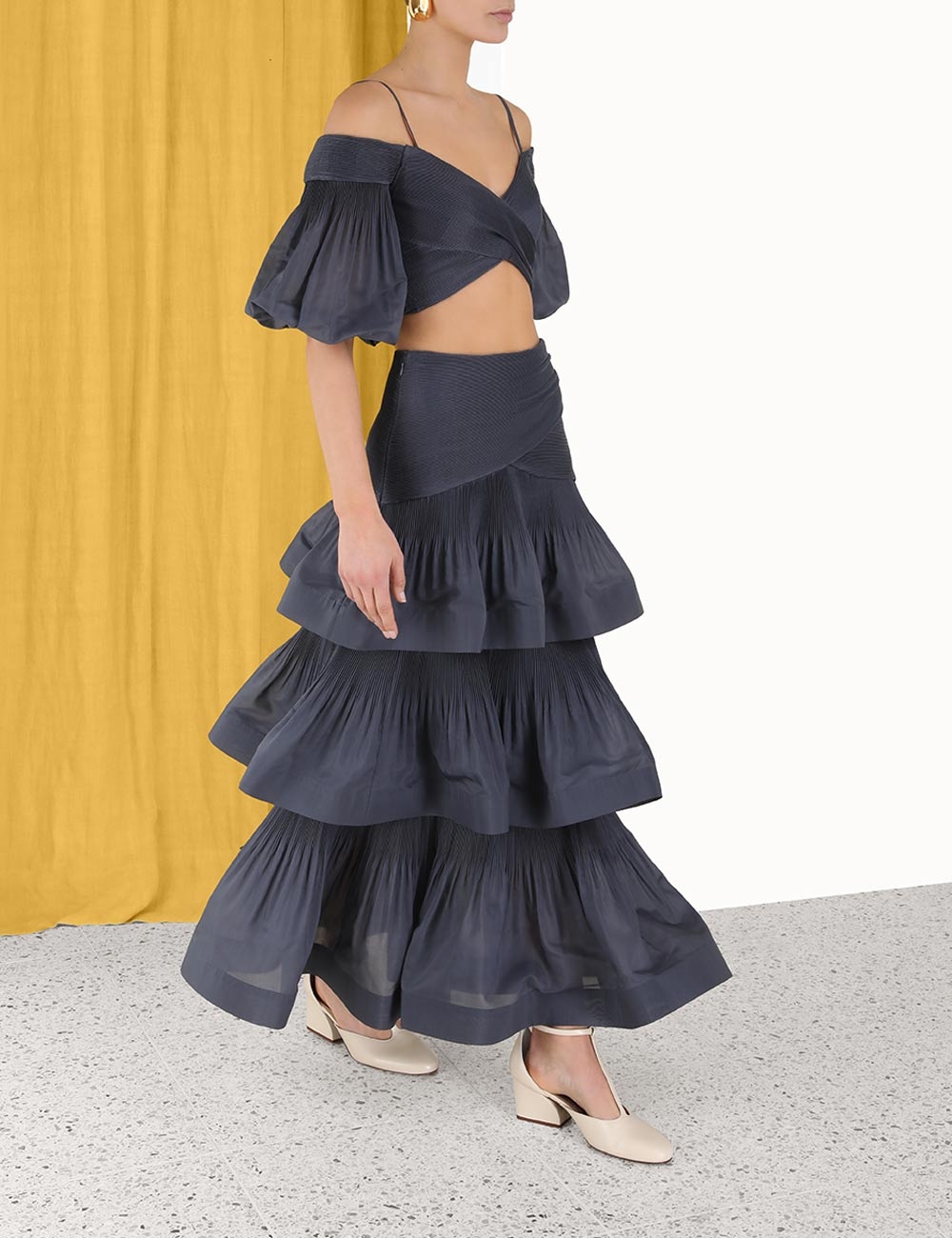 Pleated Bodice