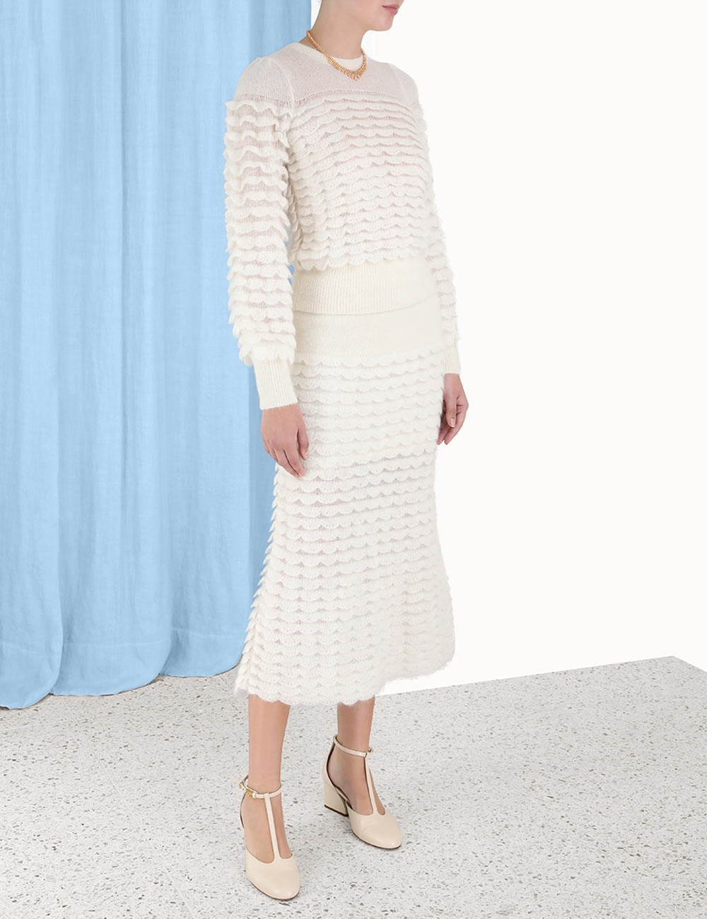 Luminosity Scallop Skirt
