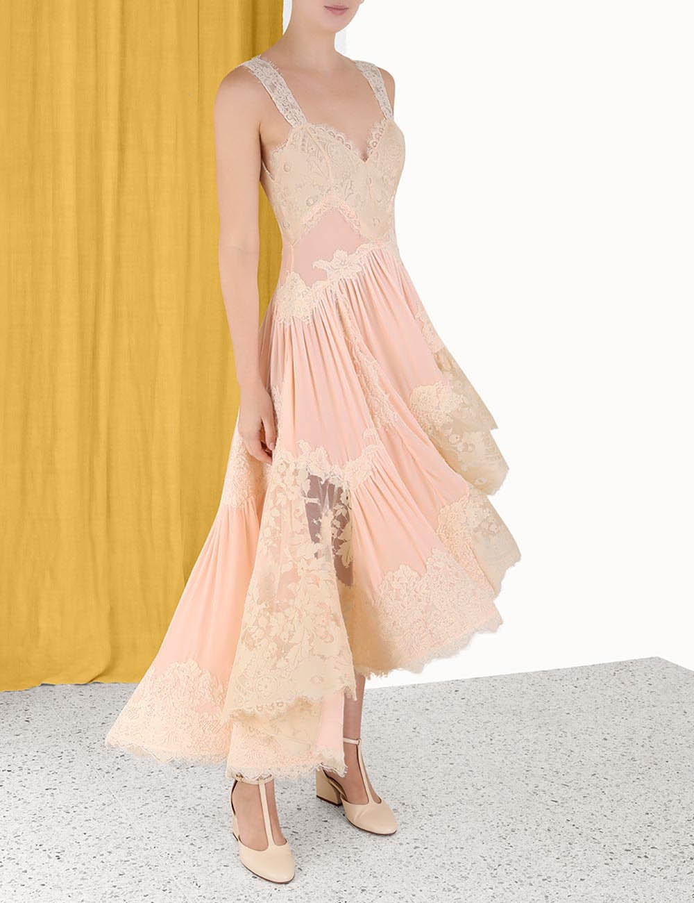 Luminosity Velvet Lace Midi