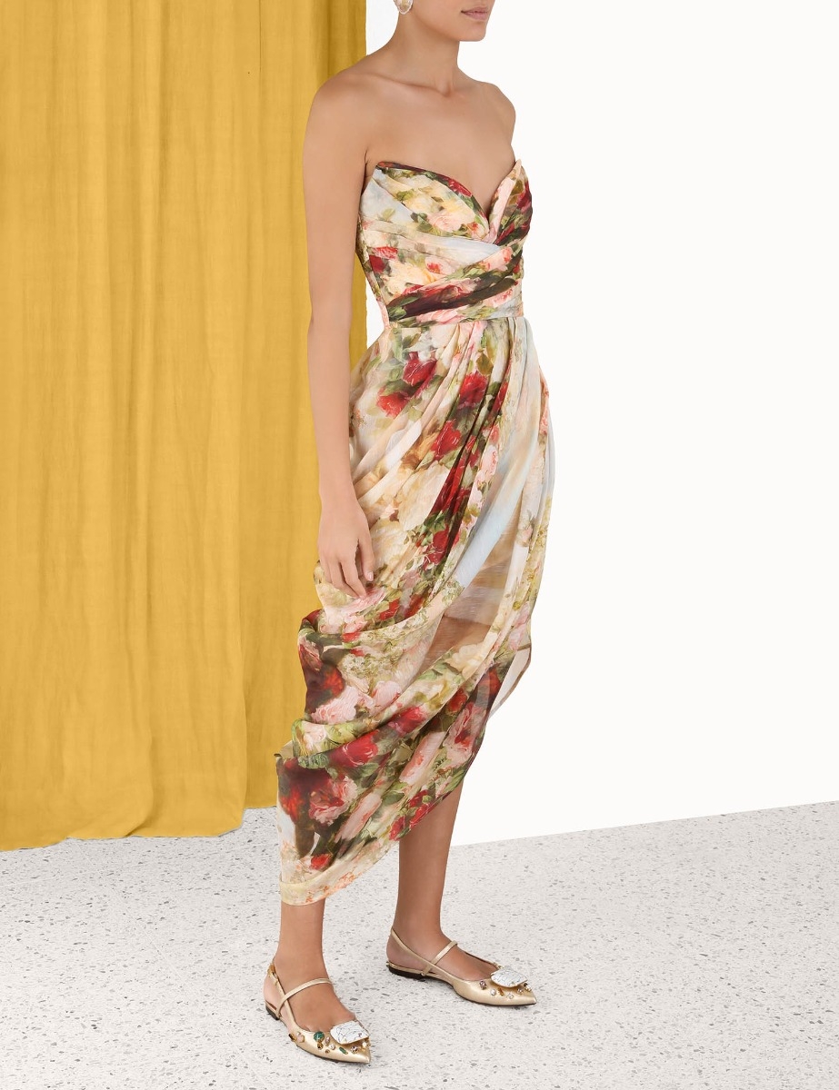 Luminosity Strapless Midi