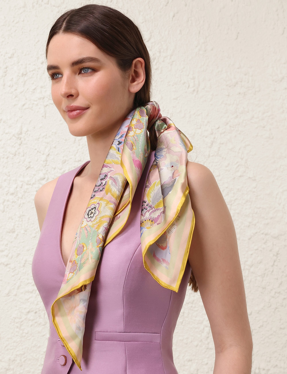Printed square scarf store