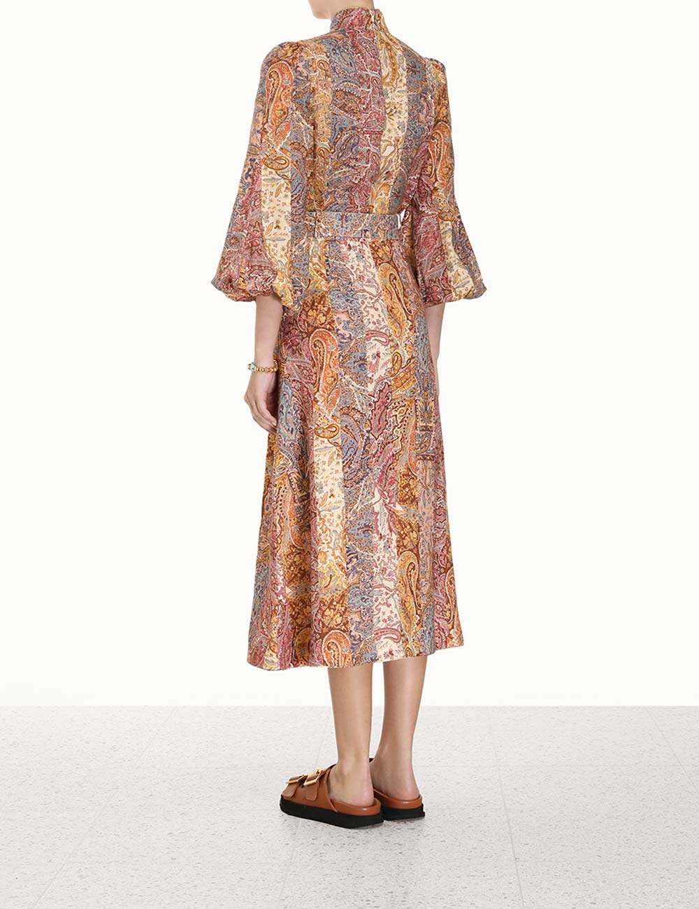 Luminosity A-line Midi Skirt
