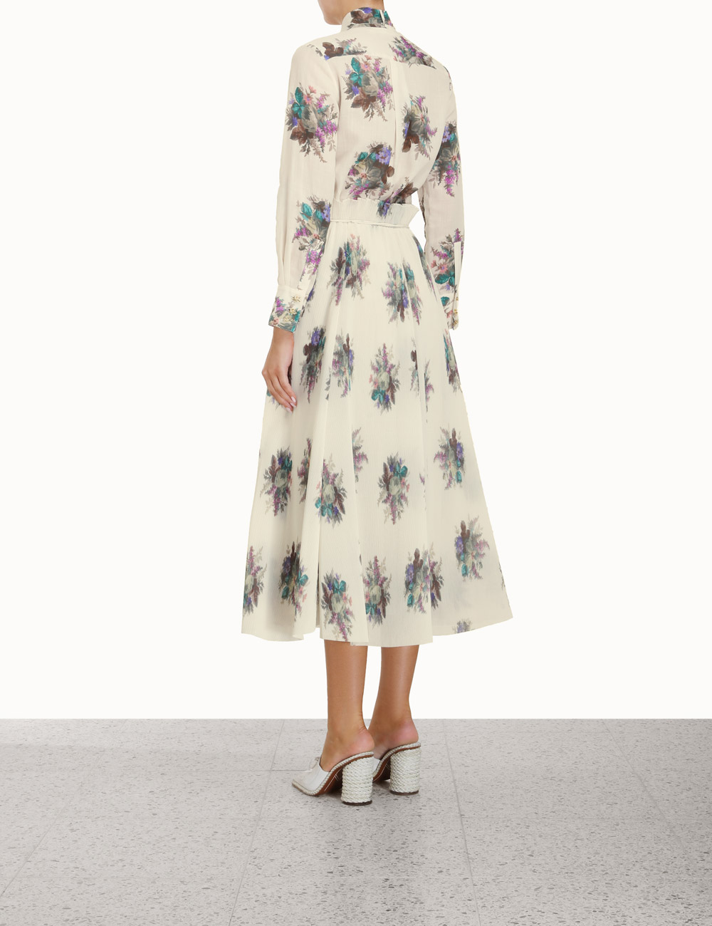 Pleated Midi Skirt