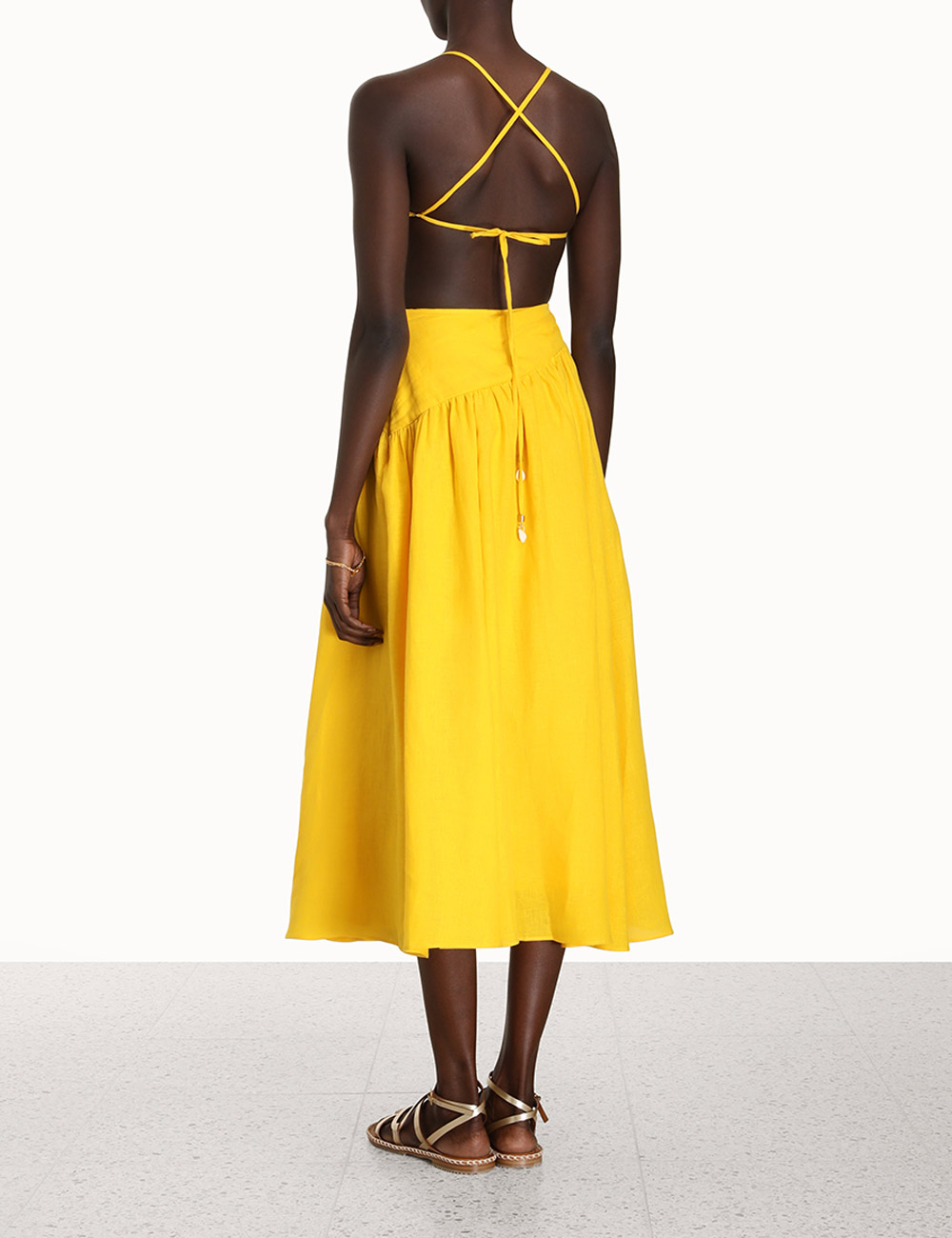 Ginger Asymmetric Midi Dress