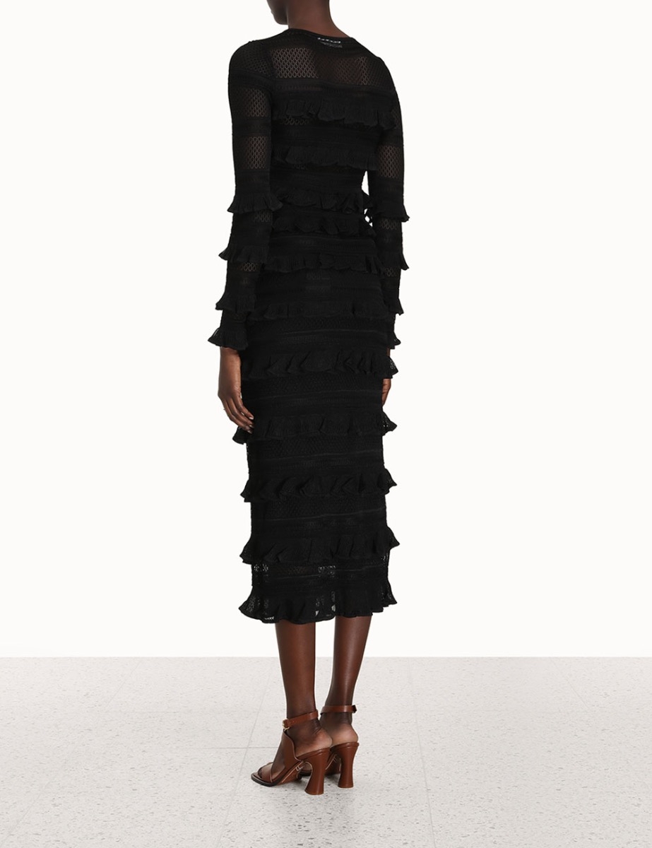 Wonderland Frill Midi Skirt