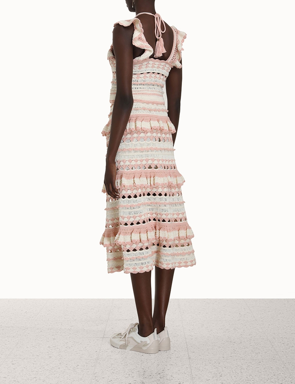 Clover Crochet Midi Skirt
