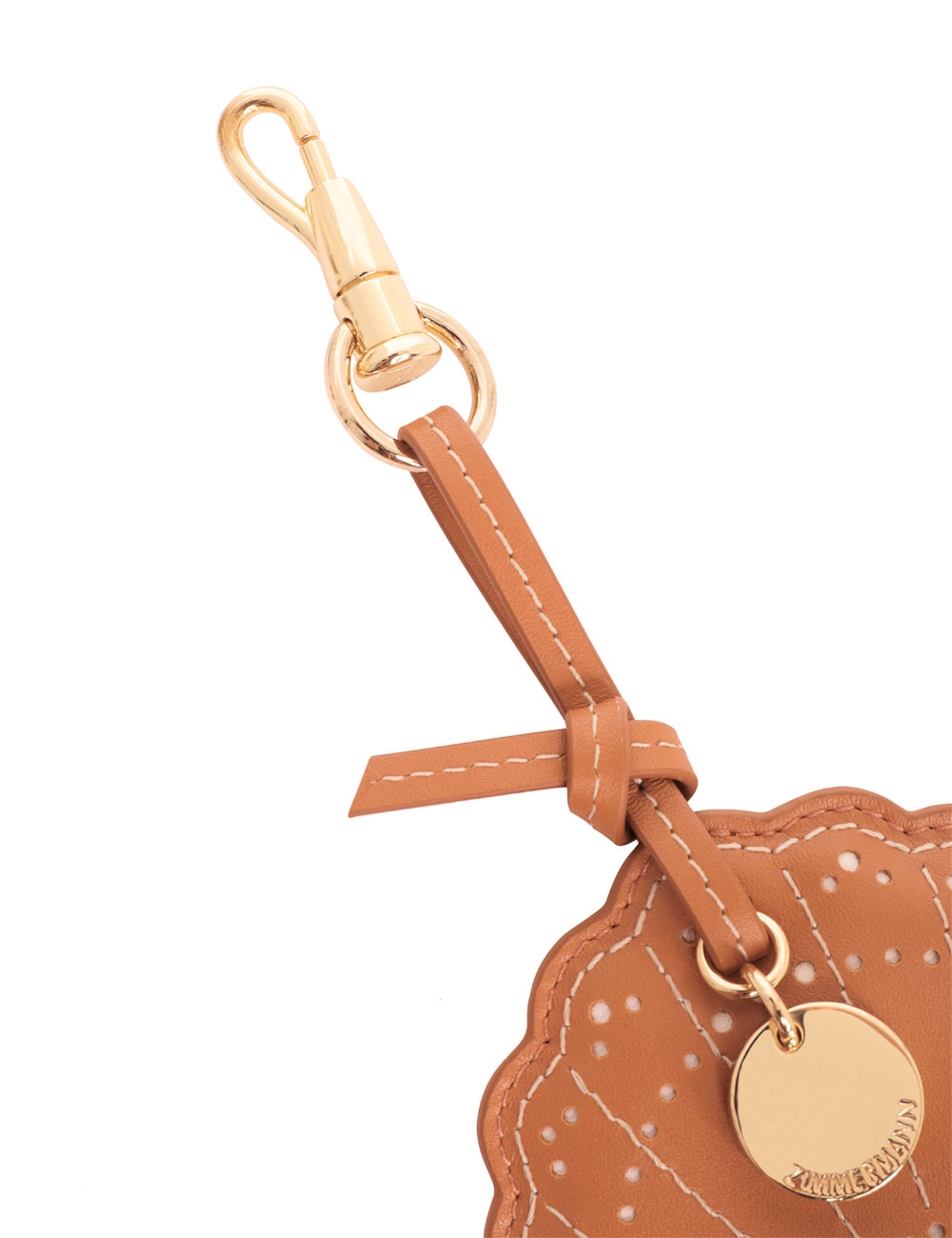 Leather Shell Key Charm