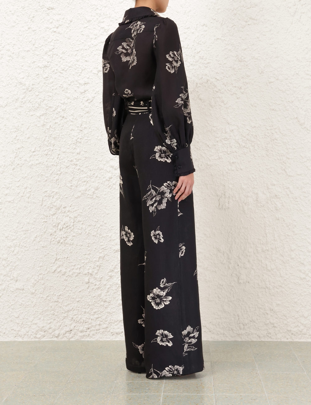Wide Leg Pant Black Poppy Online | Zimmermann
