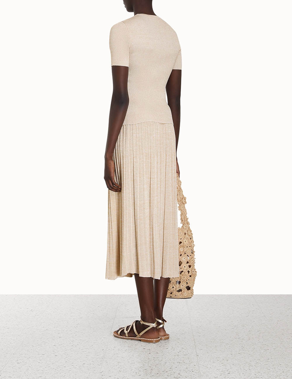 Devi Lurex Rib T-Shirt
