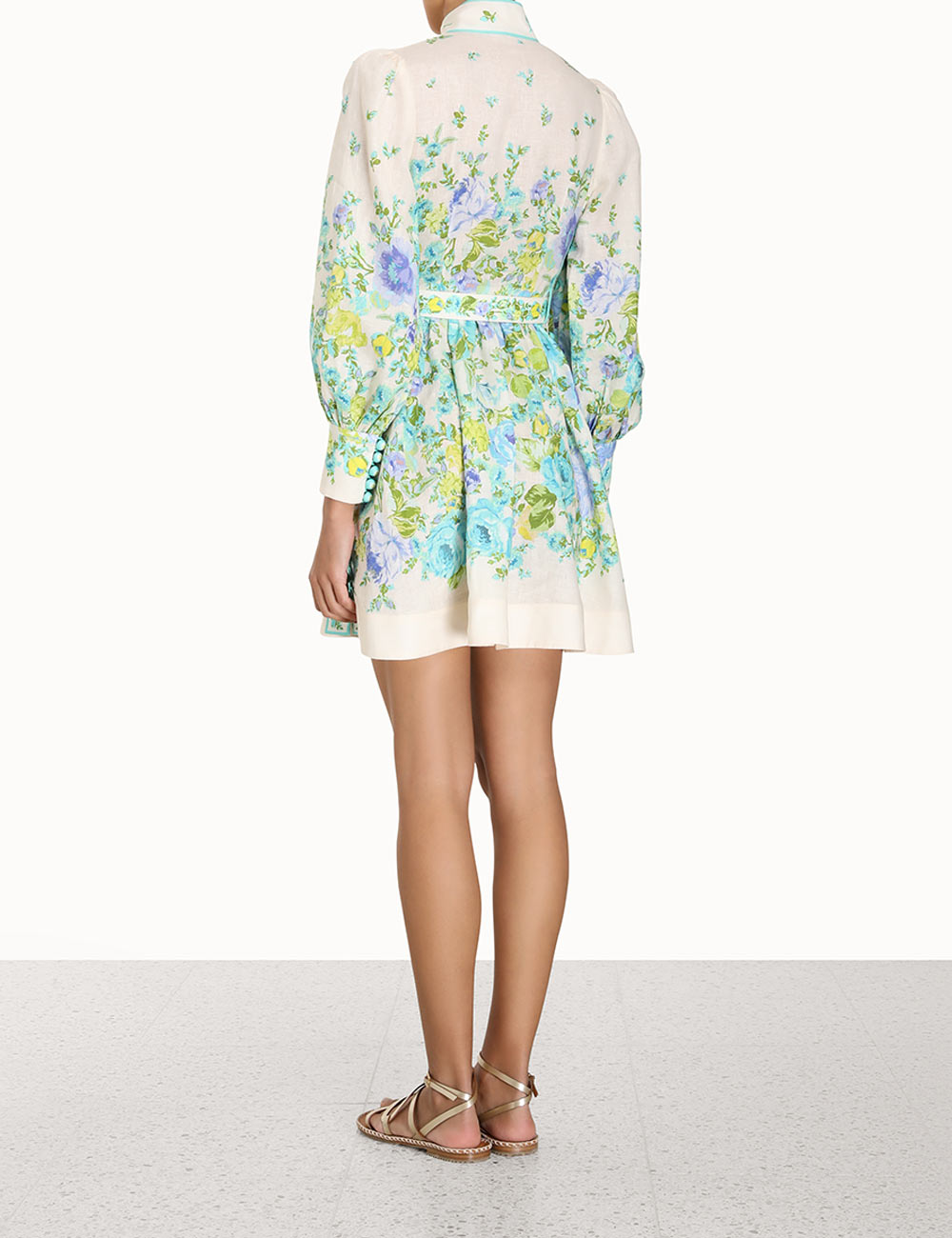 Raie Buttoned Mini Dress