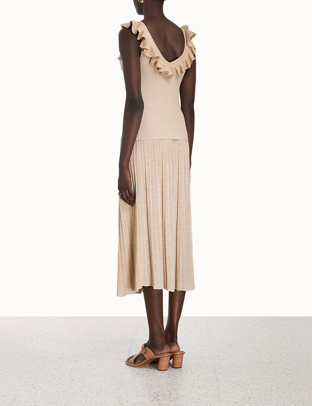 Devi Frill V-Neck Top