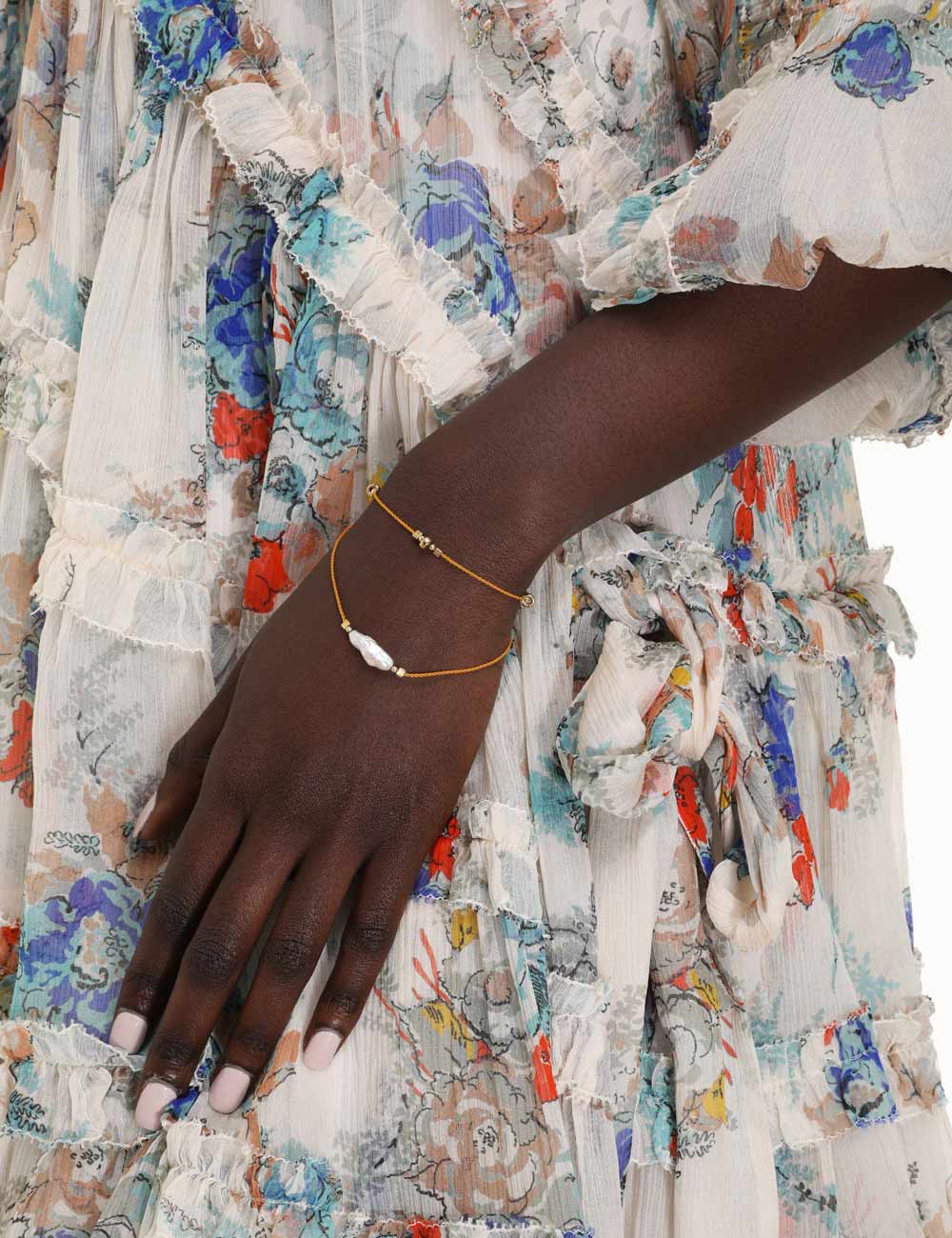 Long Cord Pearl Wrap Bracelet
