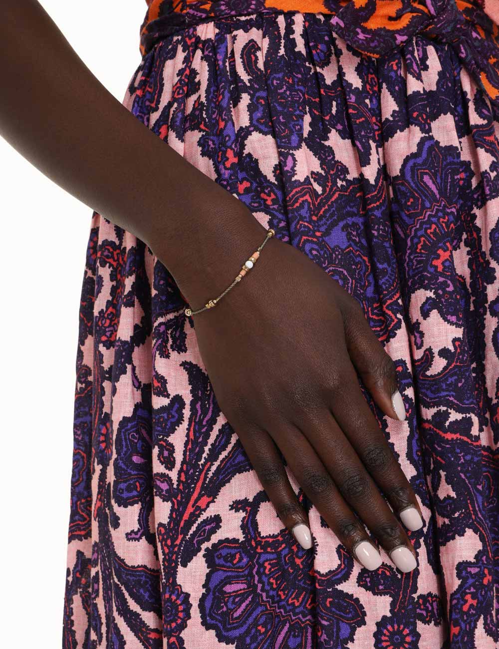Small Cord Bead Bracelet