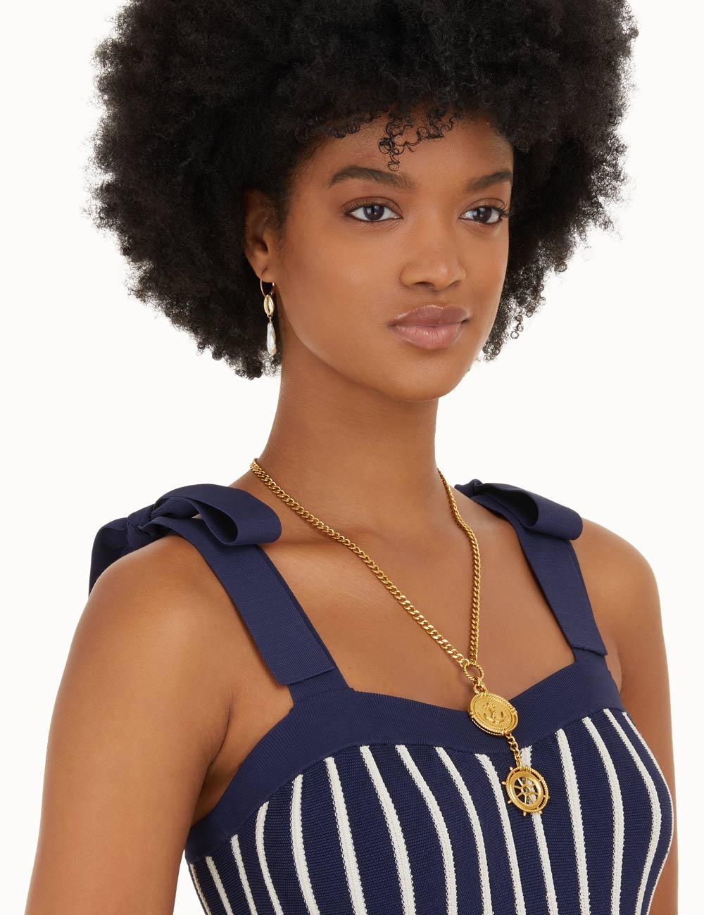 Nautical Duo Drop Necklace 