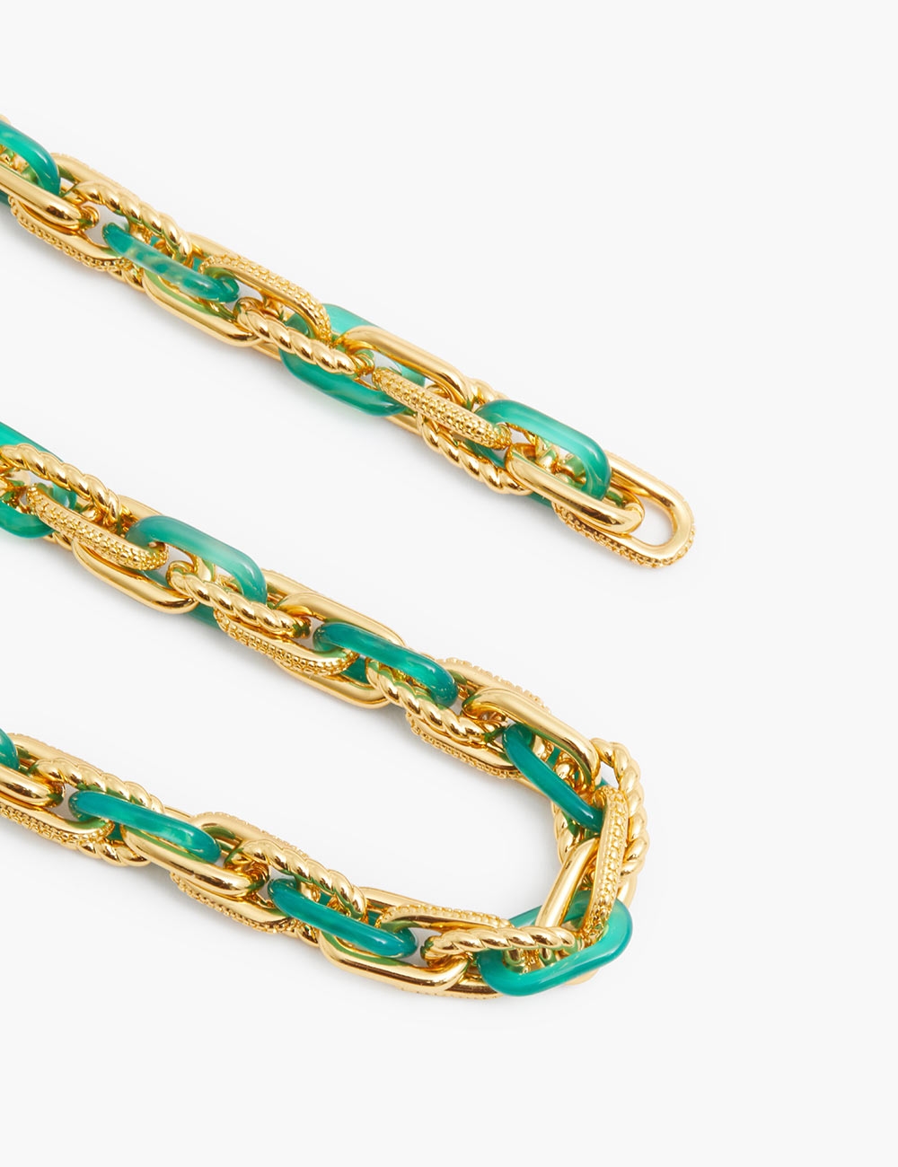 Collage Chain Link Necklace