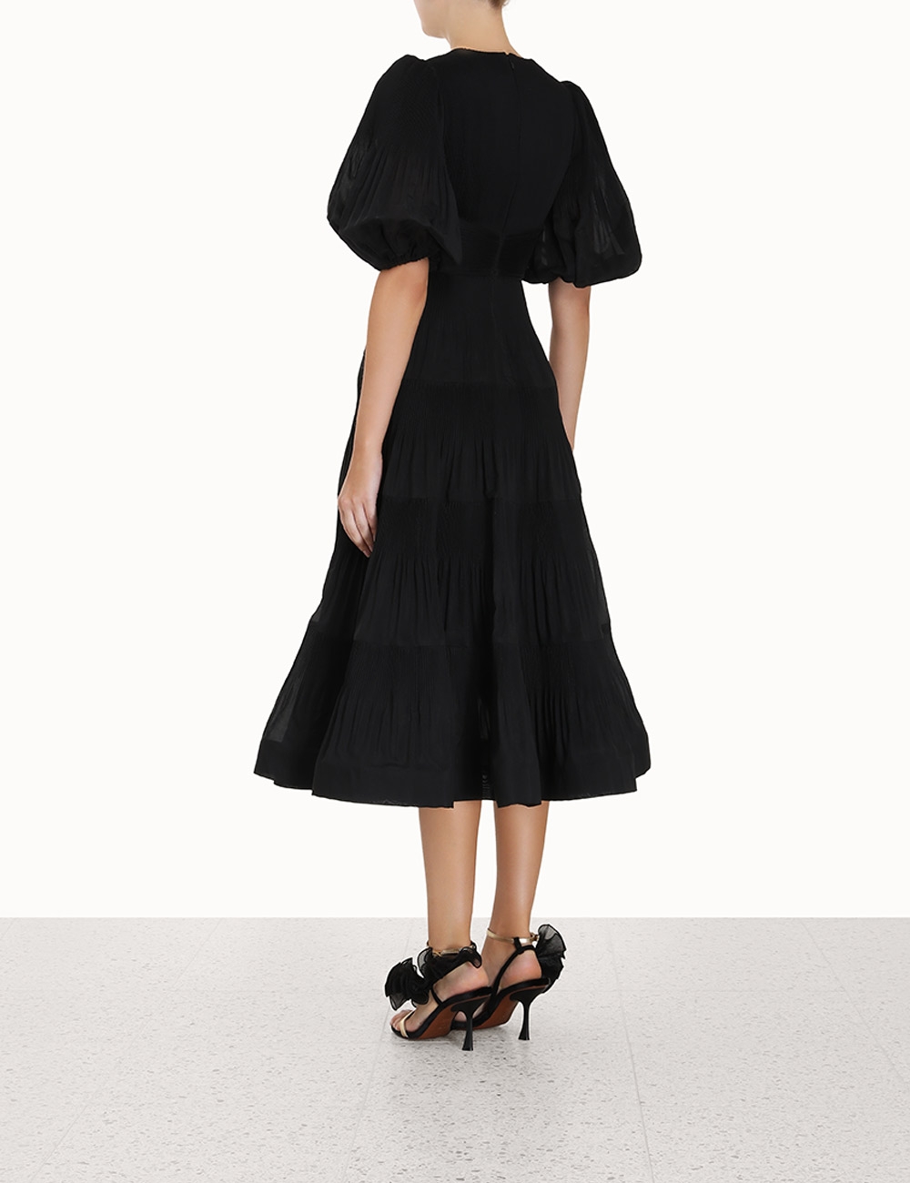 Pleated Midi Dress