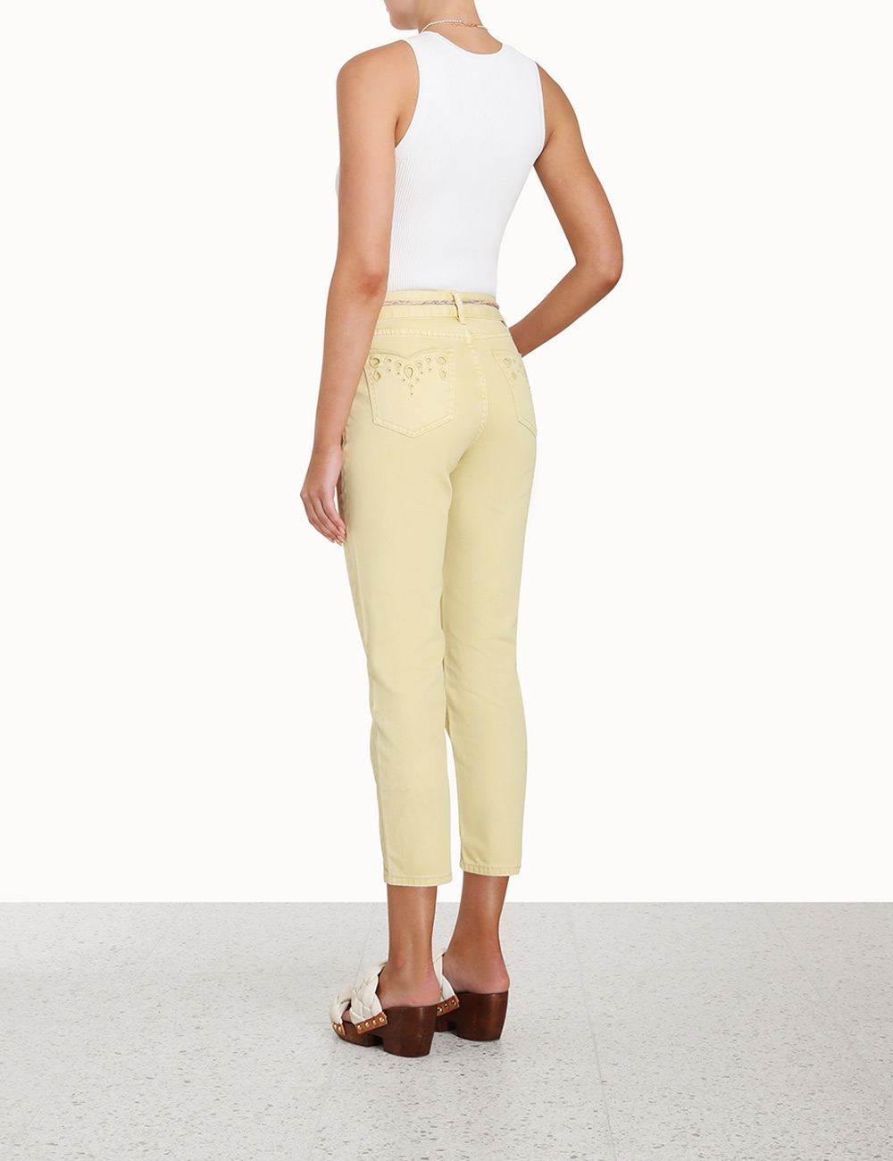 Clover Scallop Stovepipe Jean