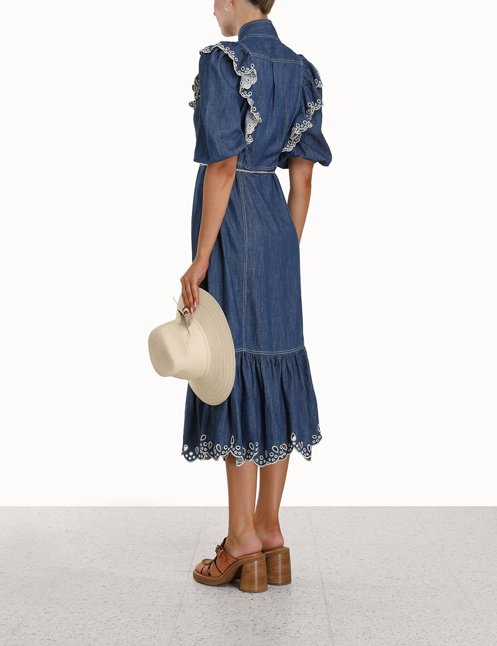 Laurel Scallop Midi Dress