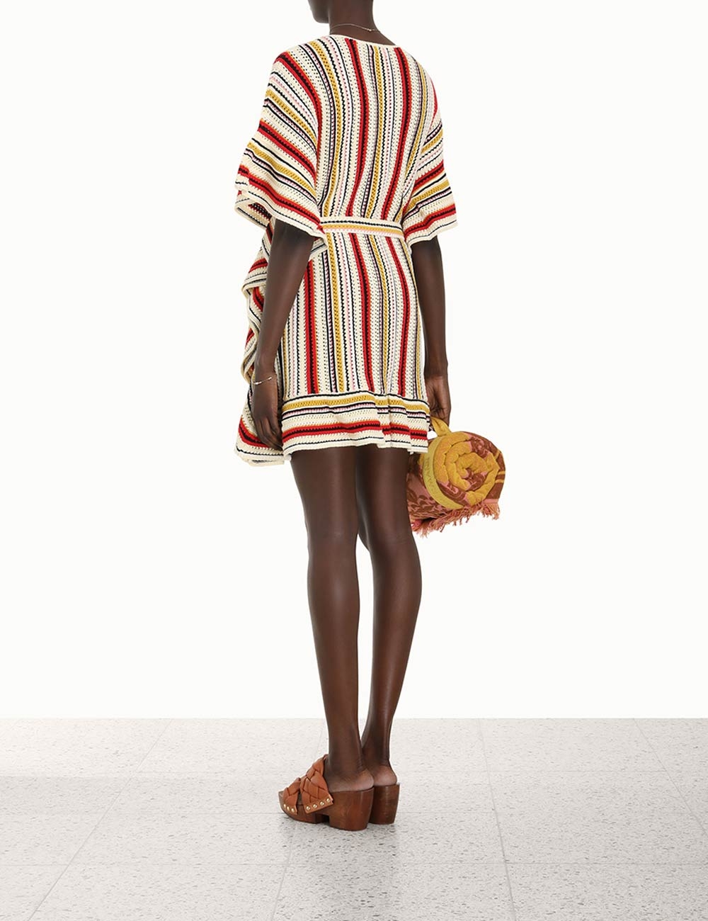 Vitali Multi Stripe Poncho