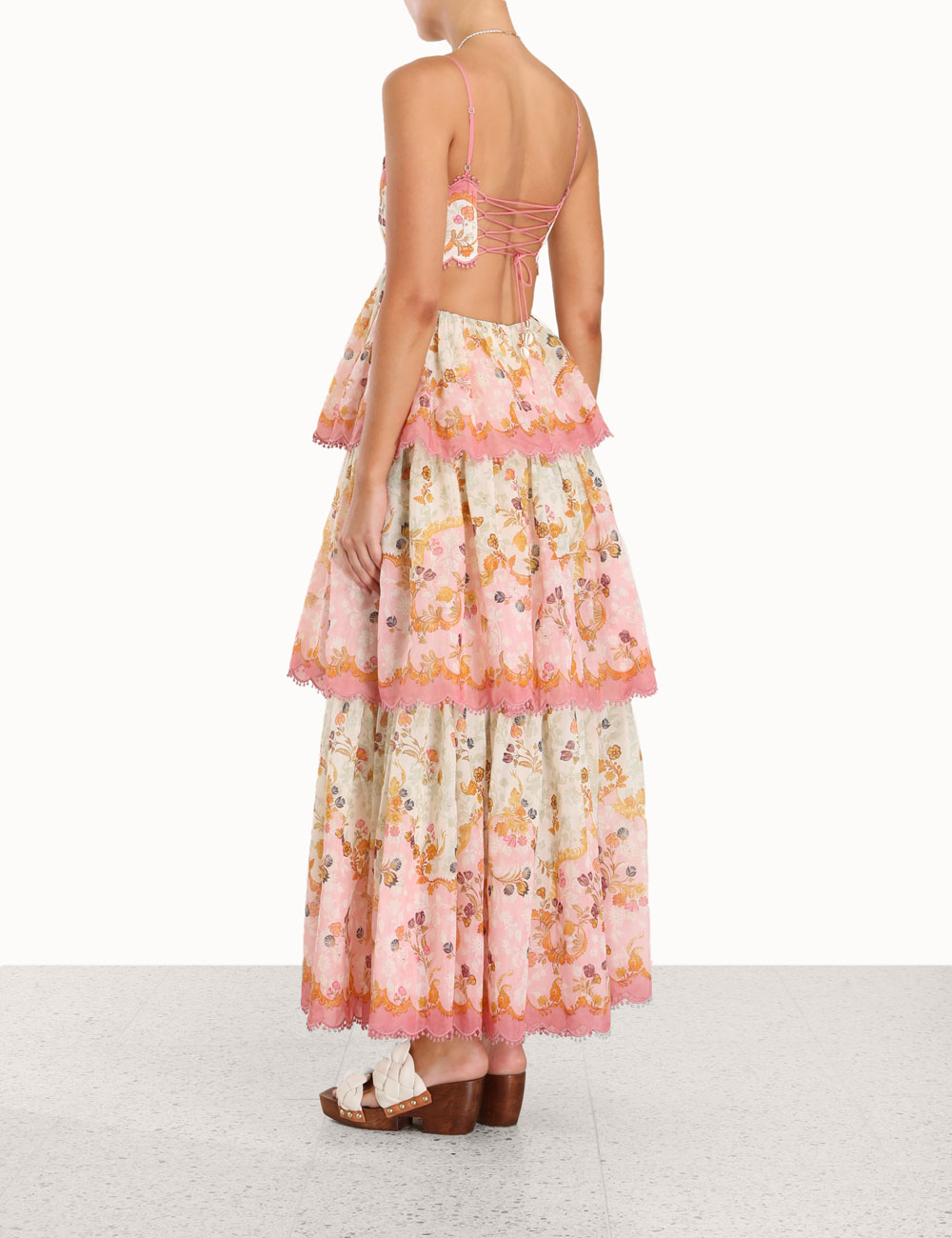 Laurel Frill Midi Dress