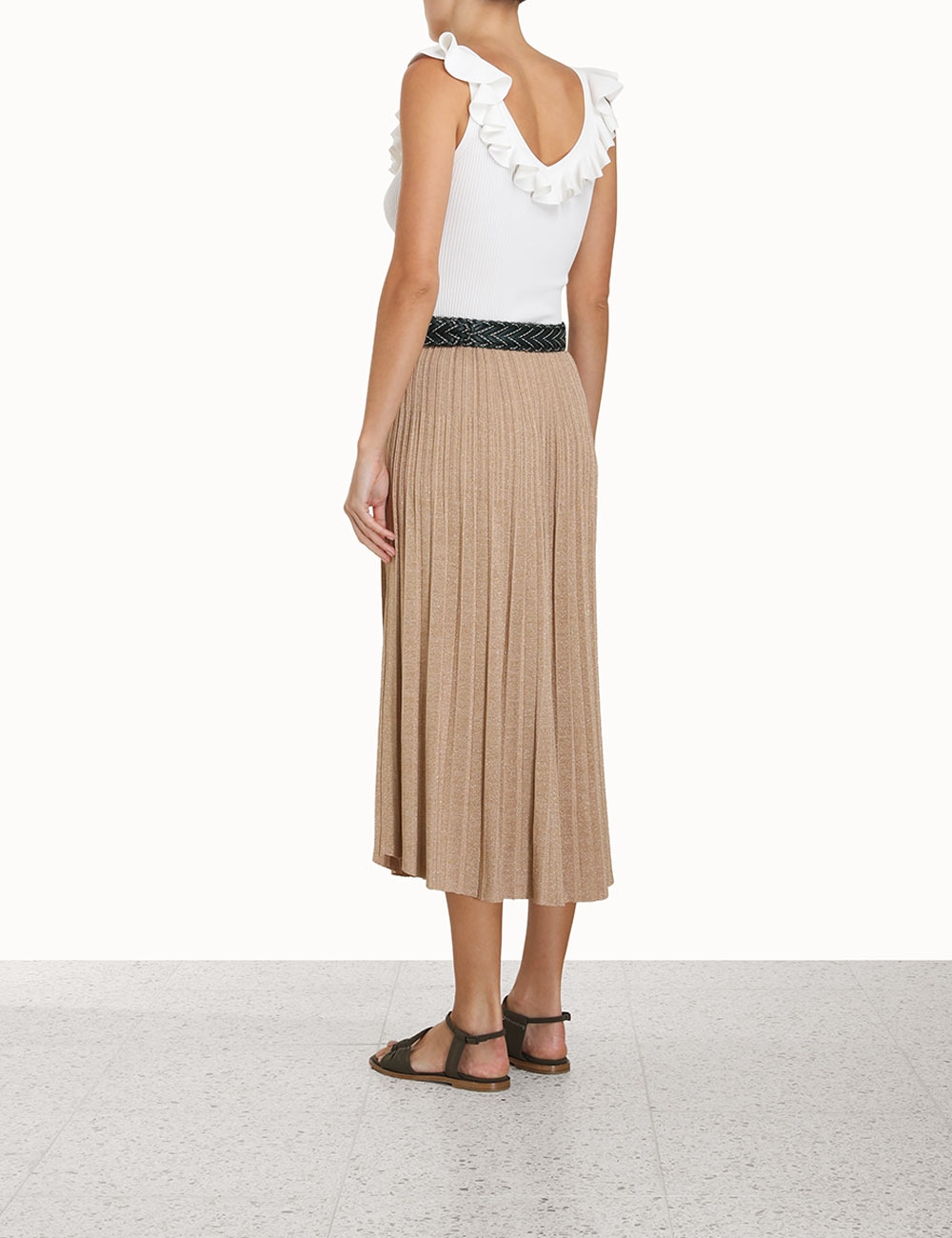 Clover Scoop Neck Frill Tank