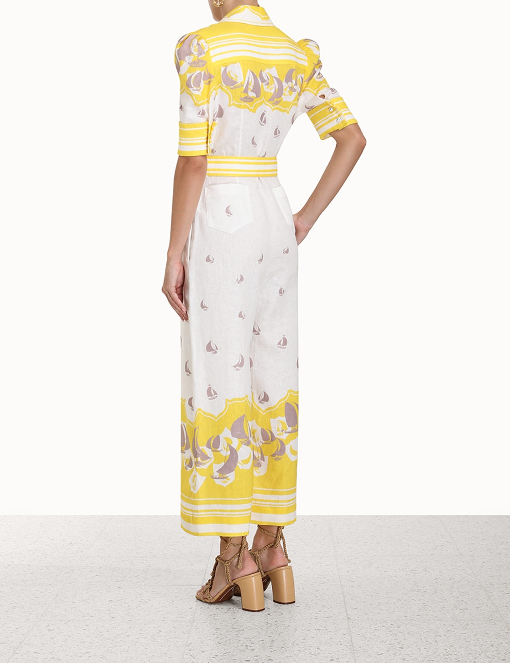 High Tide Belted Jumpsuit