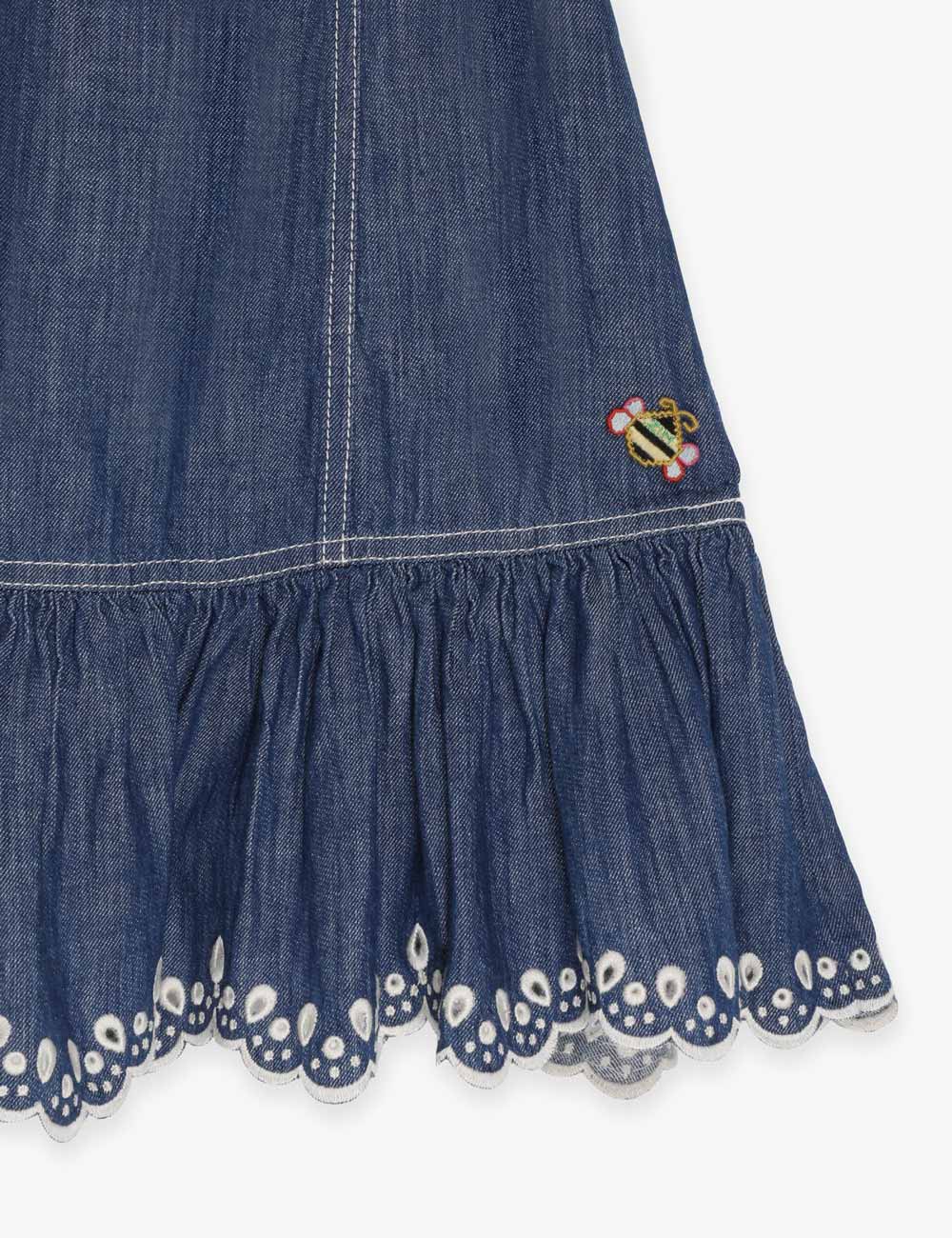 Tiggy Scallop Denim Dress