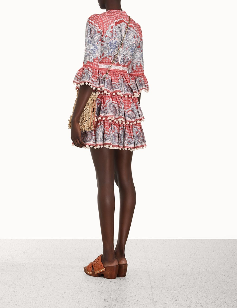 Vitali Tiered Hem Mini Dress