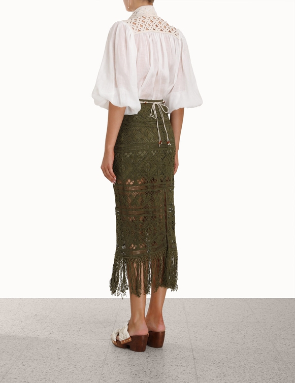 Laurel Ribbon Lace Skirt