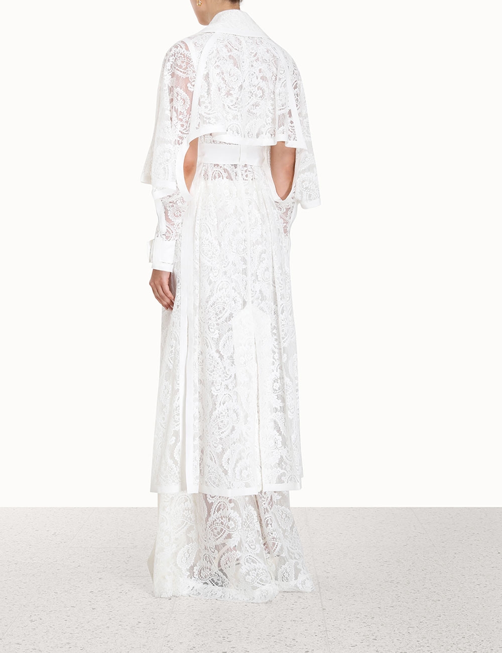 Wonderland Lace Trench Coat