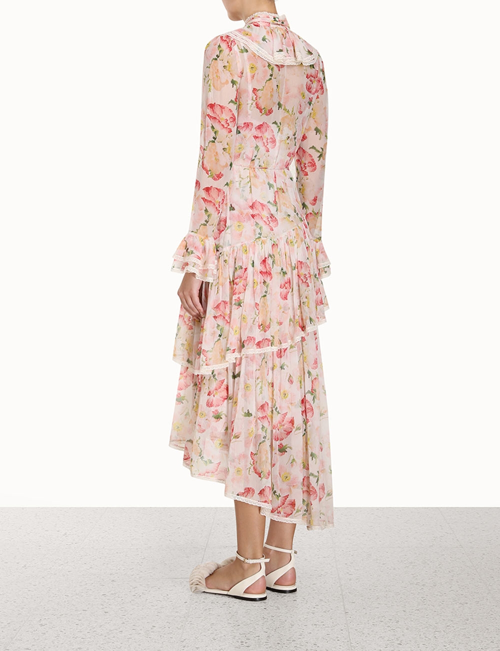 Coaster Lace Ruffled Midi