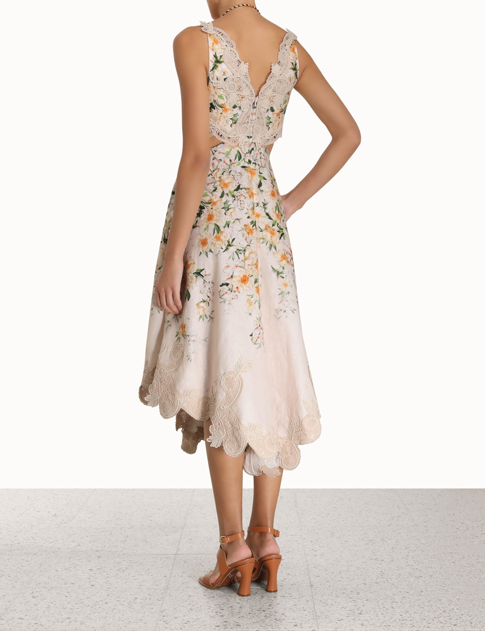Coaster Battenburg Midi Dress