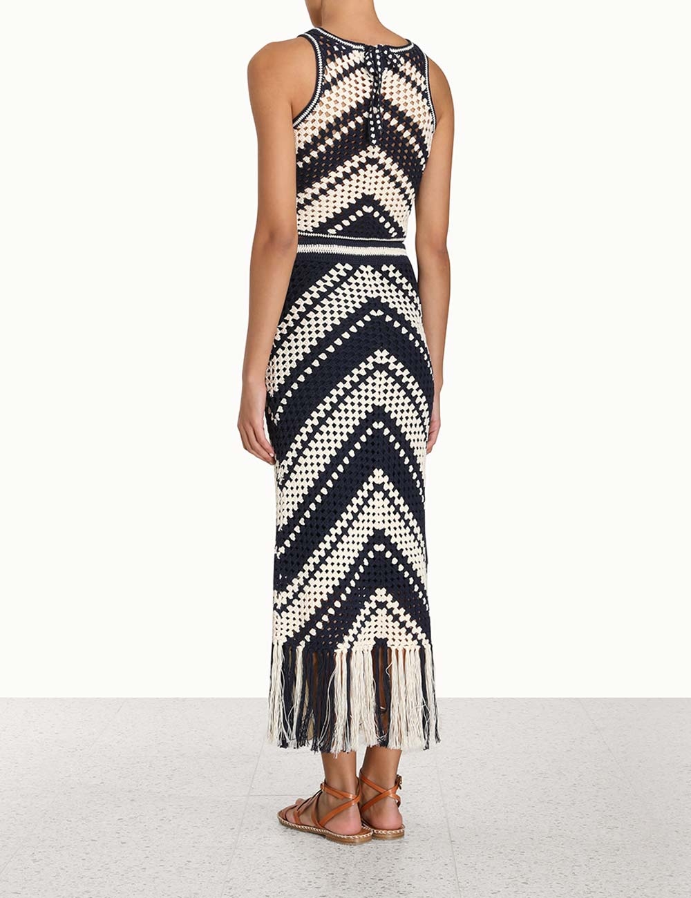 Chintz Crochet Fringed Skirt