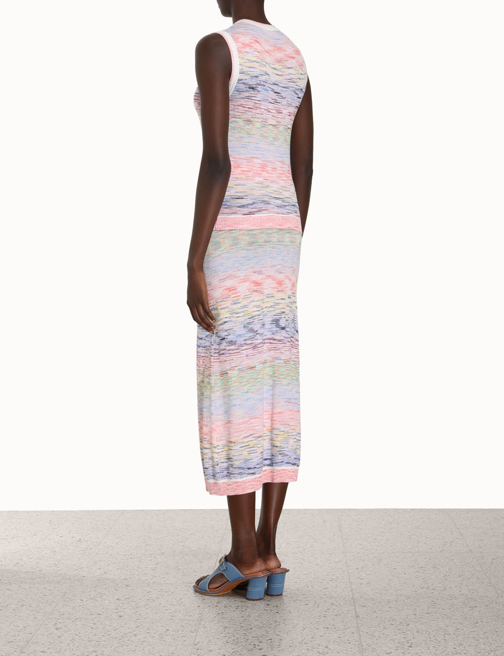 Raie Marl Midi Skirt