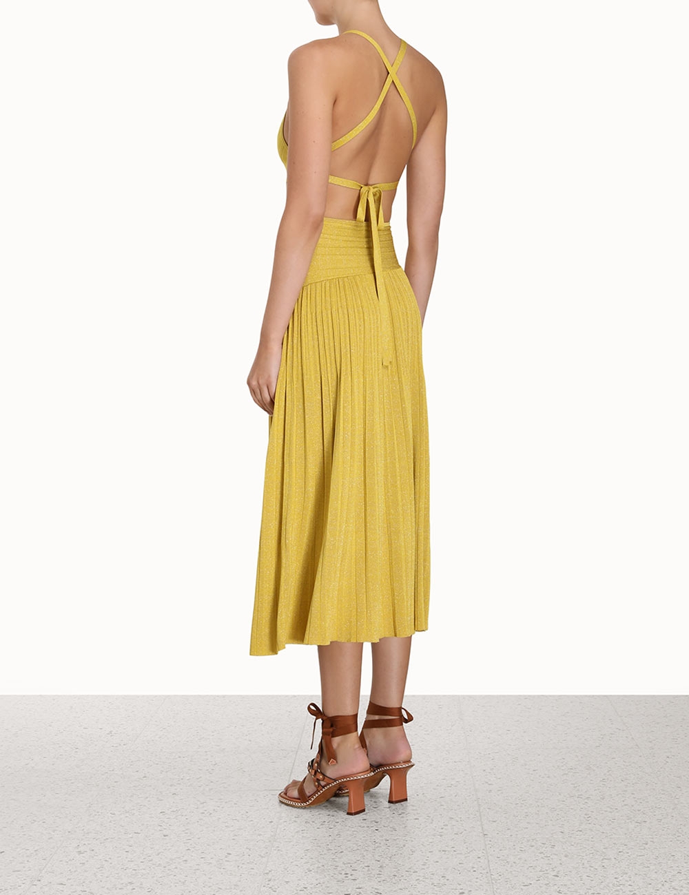 Devi Lurex Midi Dress