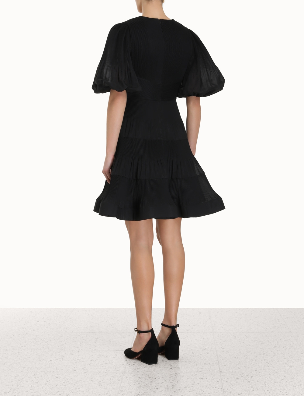 Pleated Mini Dress