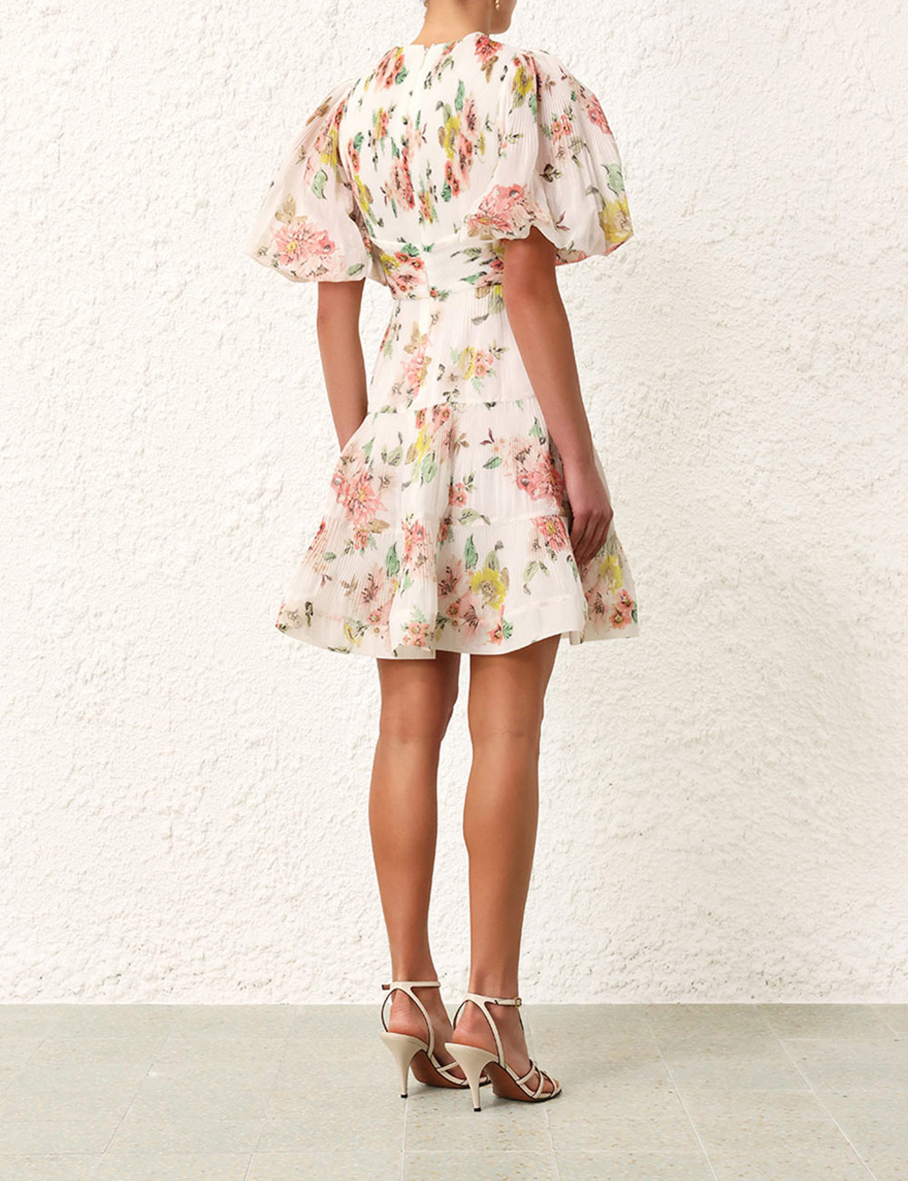 Pleated Mini Dress