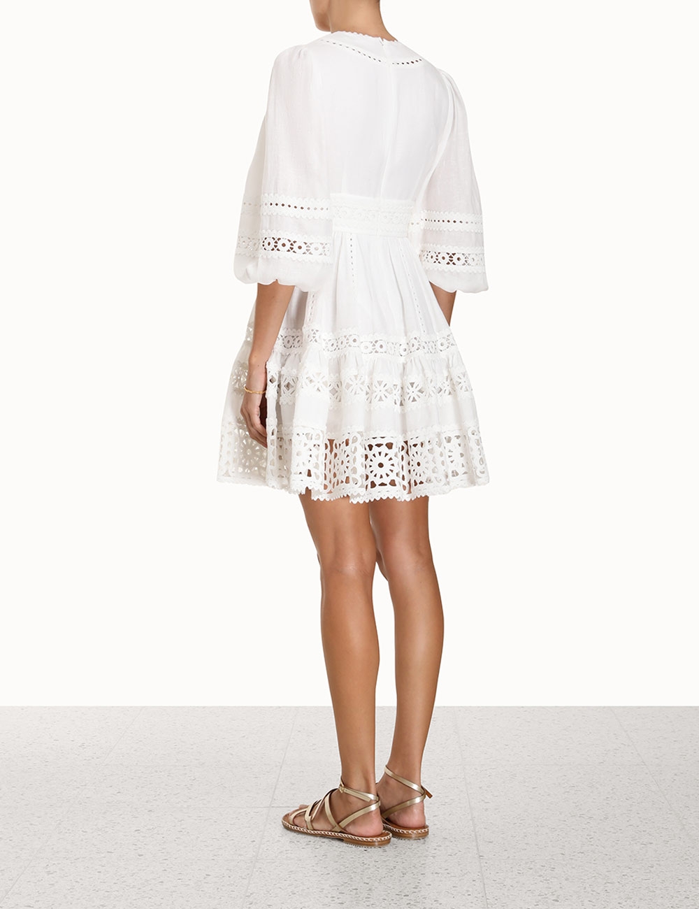 Devi Spliced Billow Mini Dress