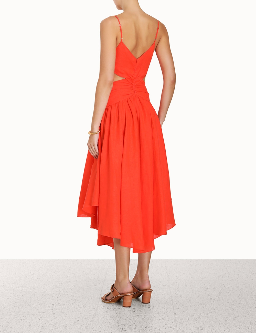 Raie Plunge Cut Out Midi Dress