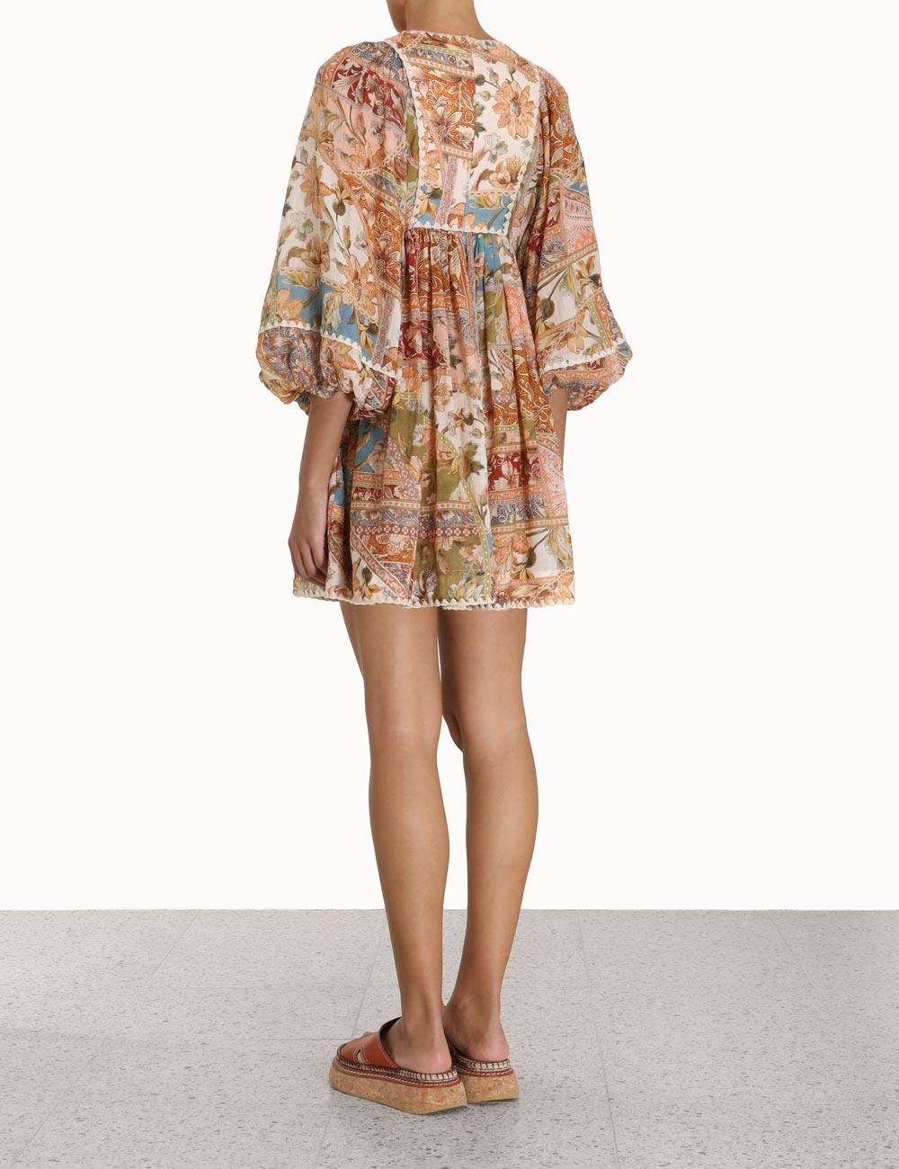 Chintz Billow Mini Dress