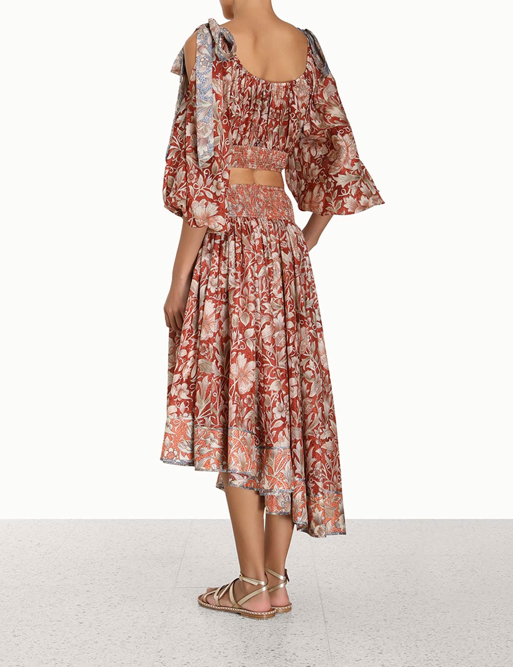 Chintz Asymmetrical Skirt