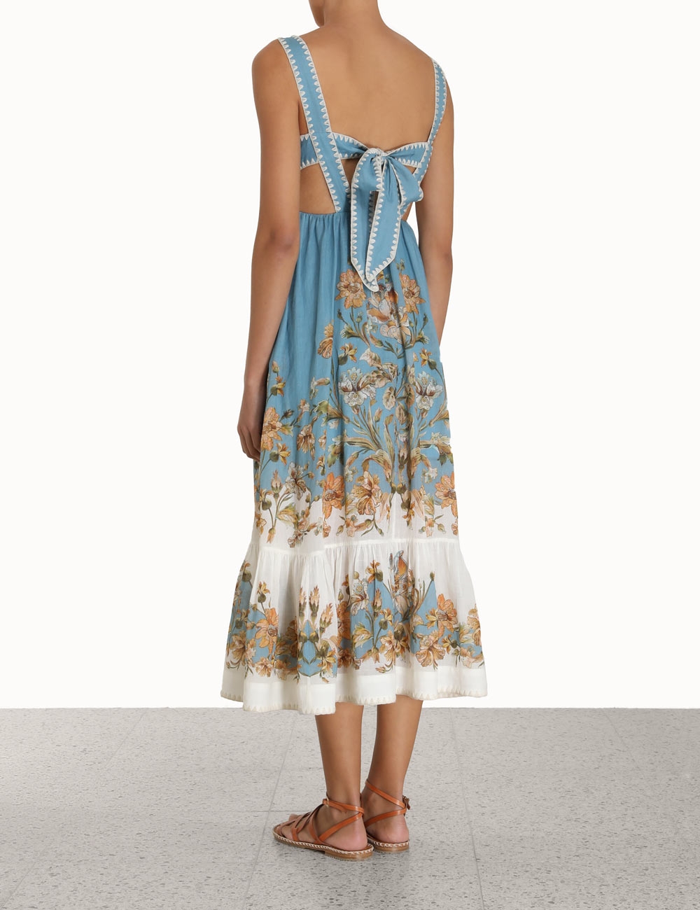 Chintz Tiered Midi Dress