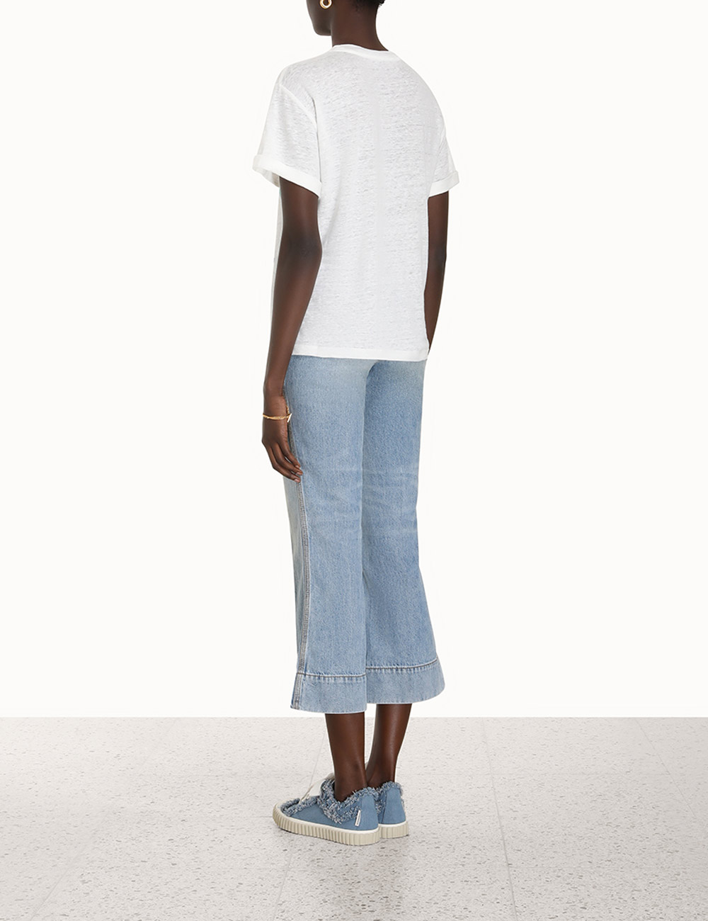 Raie Roll Sleeve Tee