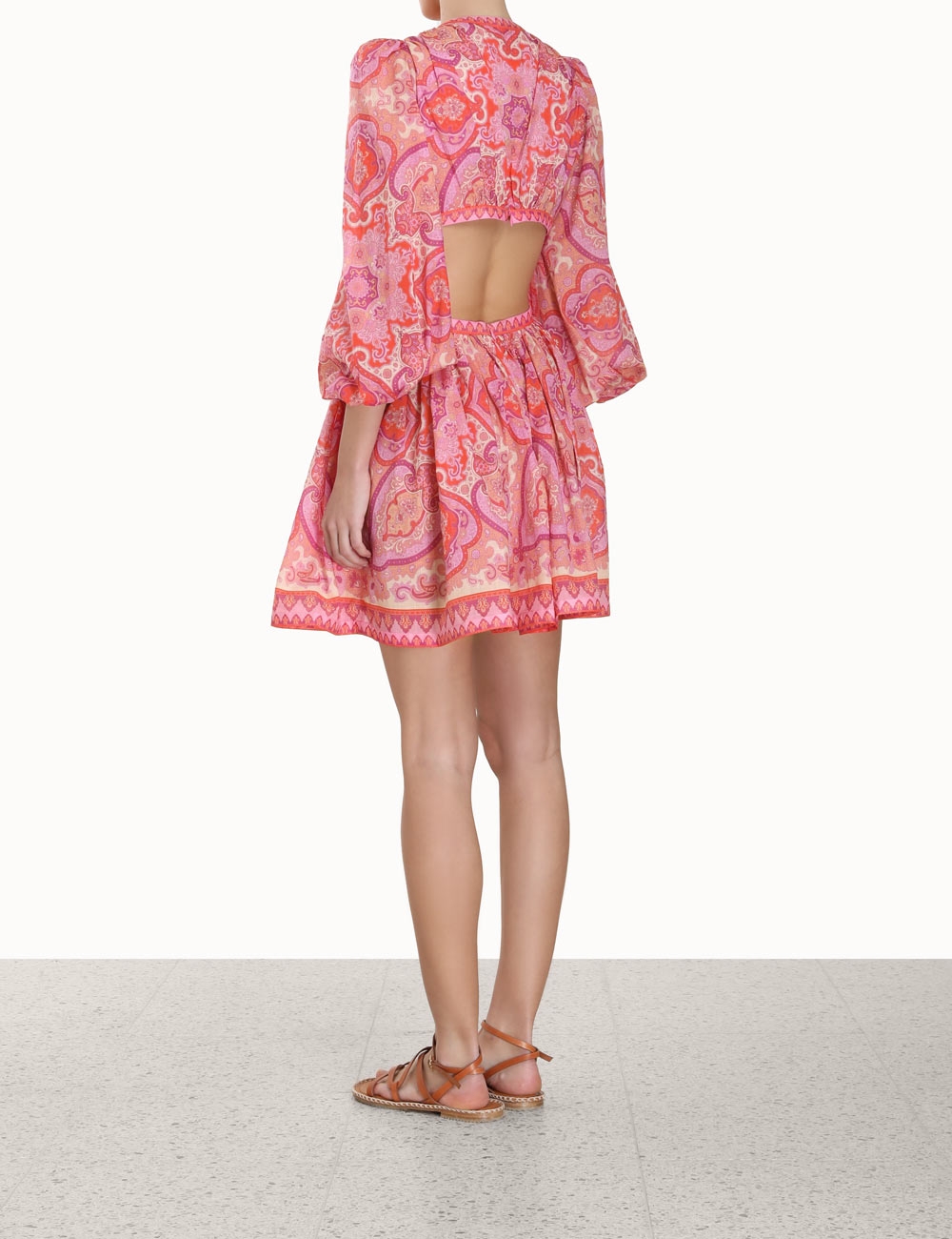 Halcyon Tie Front Mini Dress