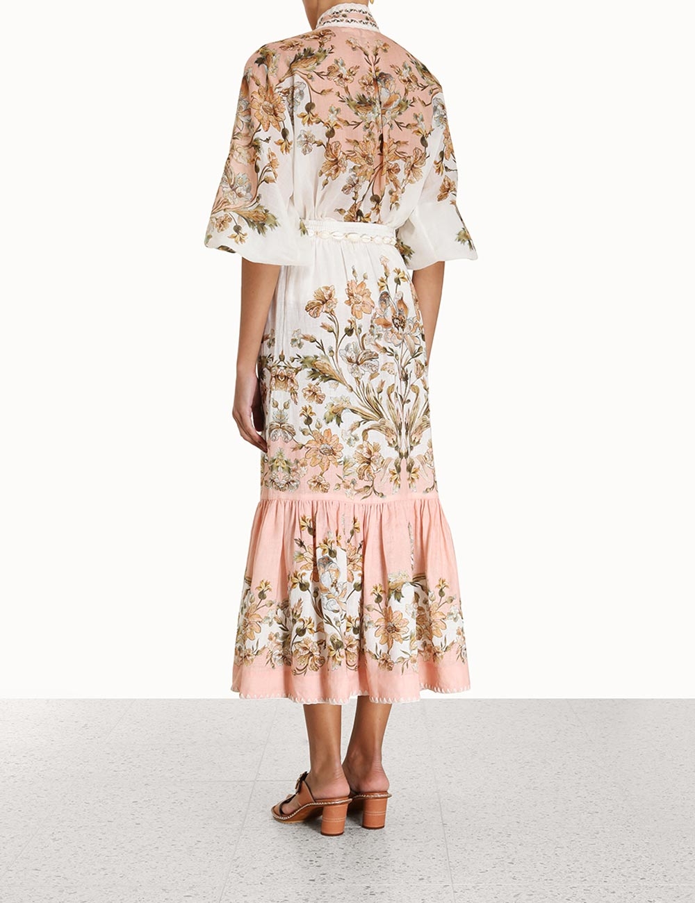Chintz Tiered Midi Skirt 