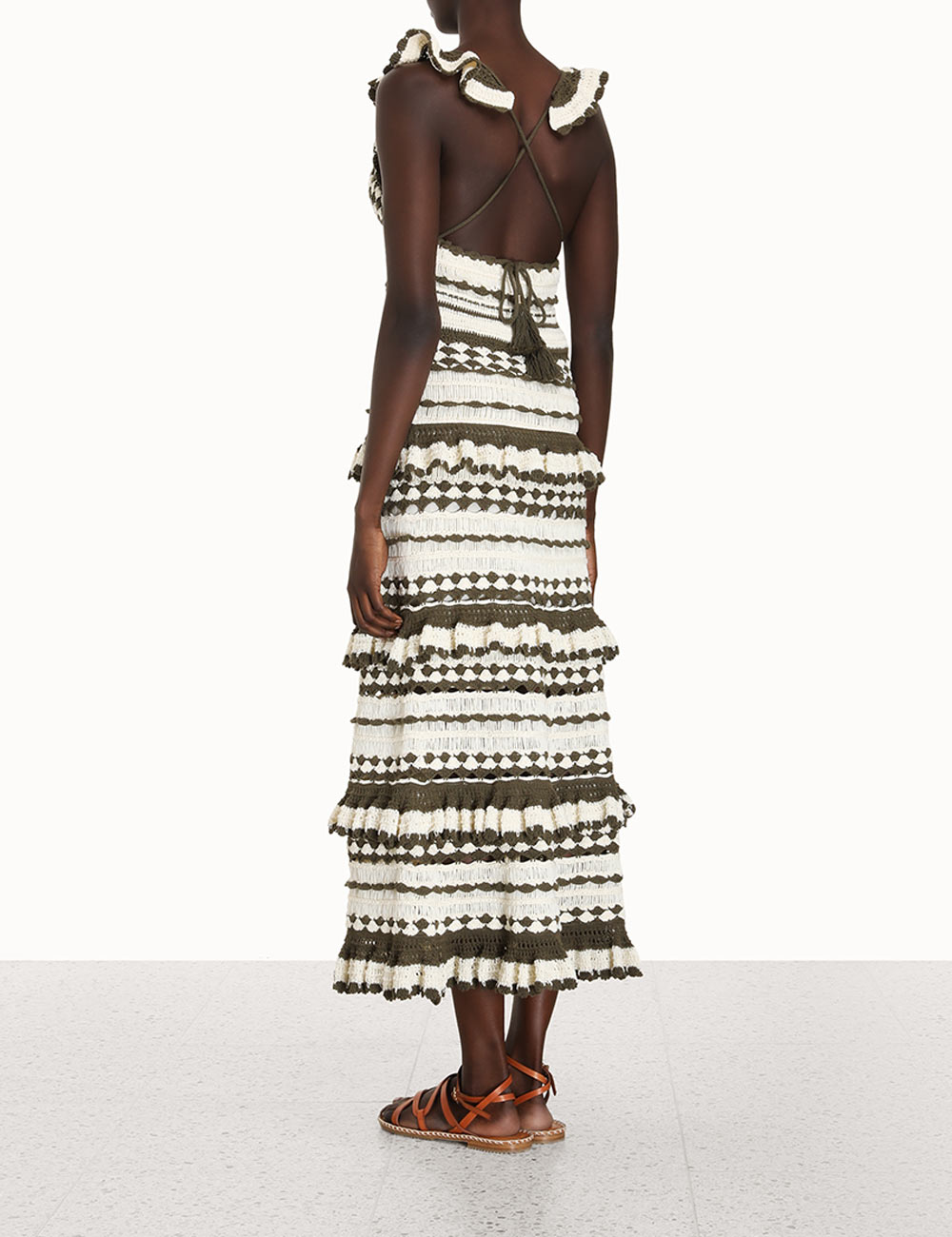 Devi Crochet Frill Dress